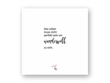 Holzbild "wundervoll"