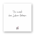 Holzbild "Du musst das Leben feiern"