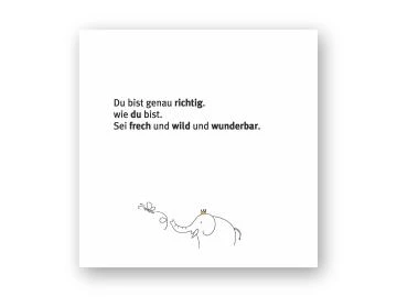 Holzbild "Du bist genau richtig"