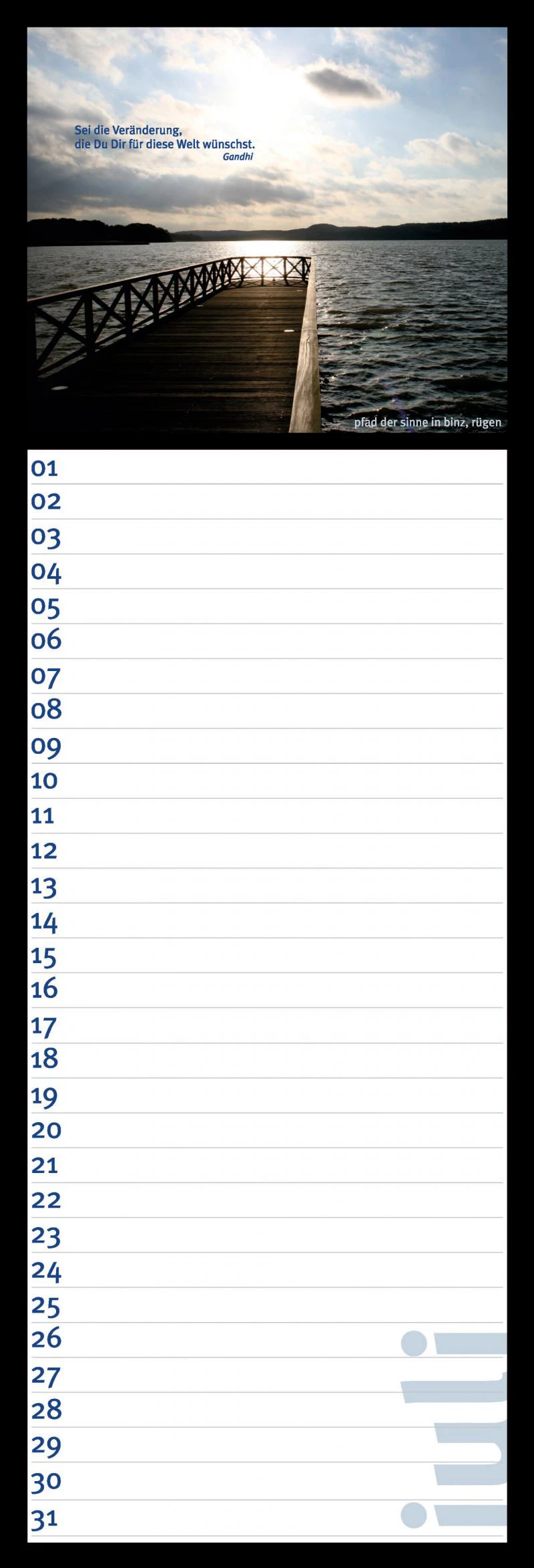Streifenkalender immerwährend