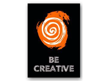 Wandbild be creative