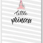Wandbild "little princess" Einhorn