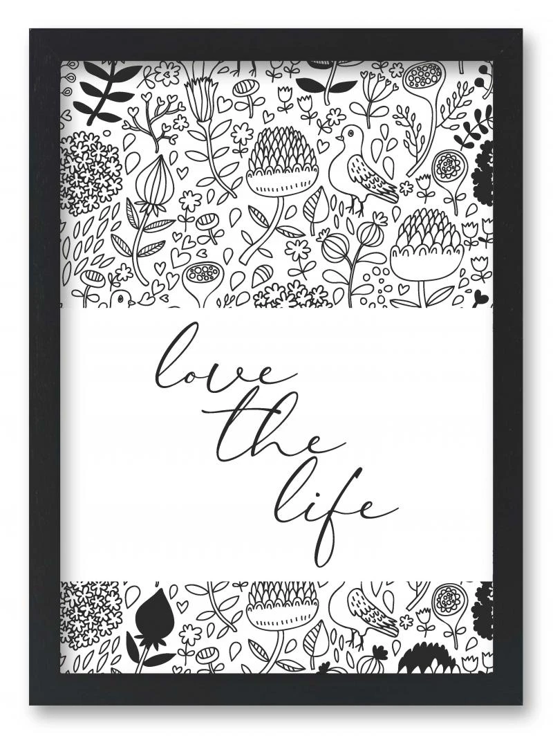 Wandbild "love the life"