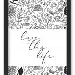 Wandbild "love the life"