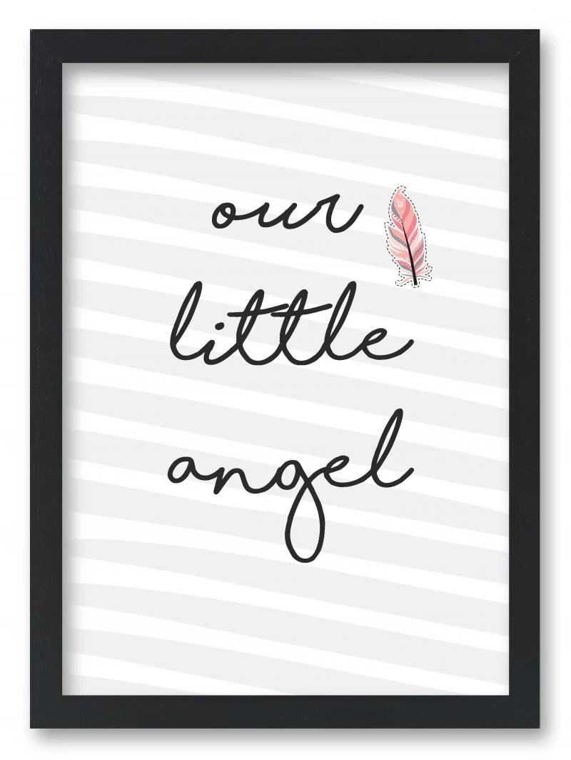 Wandbild "our little angel" feder