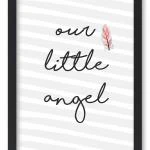 Wandbild "our little angel" feder