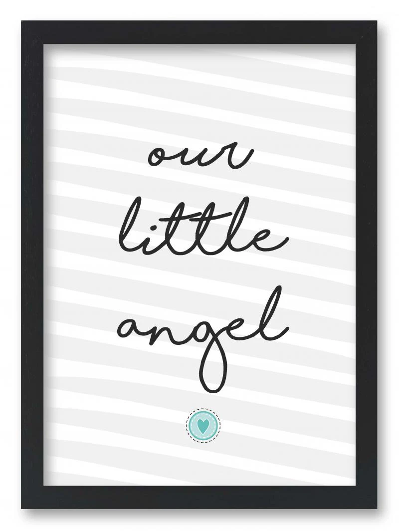 Wandbild "our little angel" herz